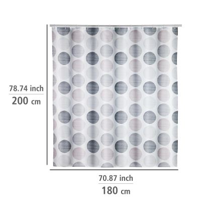 WENKO 25750100 - Mitmevärviline dušikardin 180x200 cm