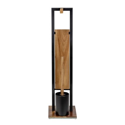 WENKO 25784100 - WC-komplekt RIVALTA 18x70 cm pruun/must