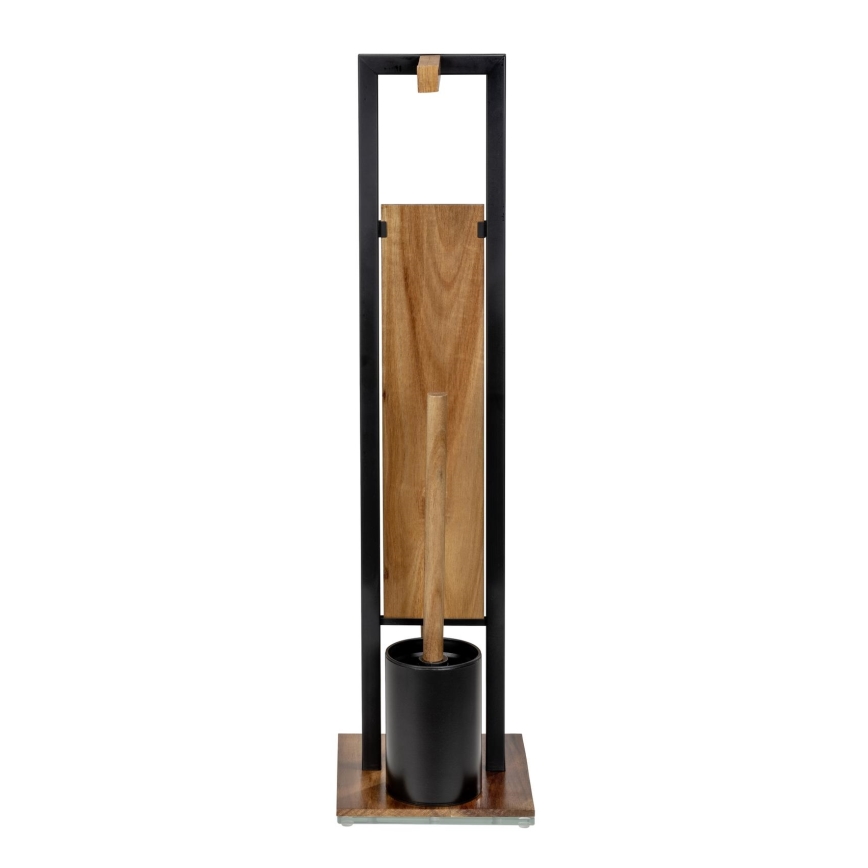 WENKO 25784100 - WC-komplekt RIVALTA 18x70 cm pruun/must