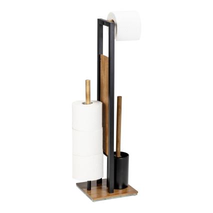 WENKO 25784100 - WC-komplekt RIVALTA 18x70 cm pruun/must