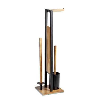 WENKO 25784100 - WC-komplekt RIVALTA 18x70 cm pruun/must