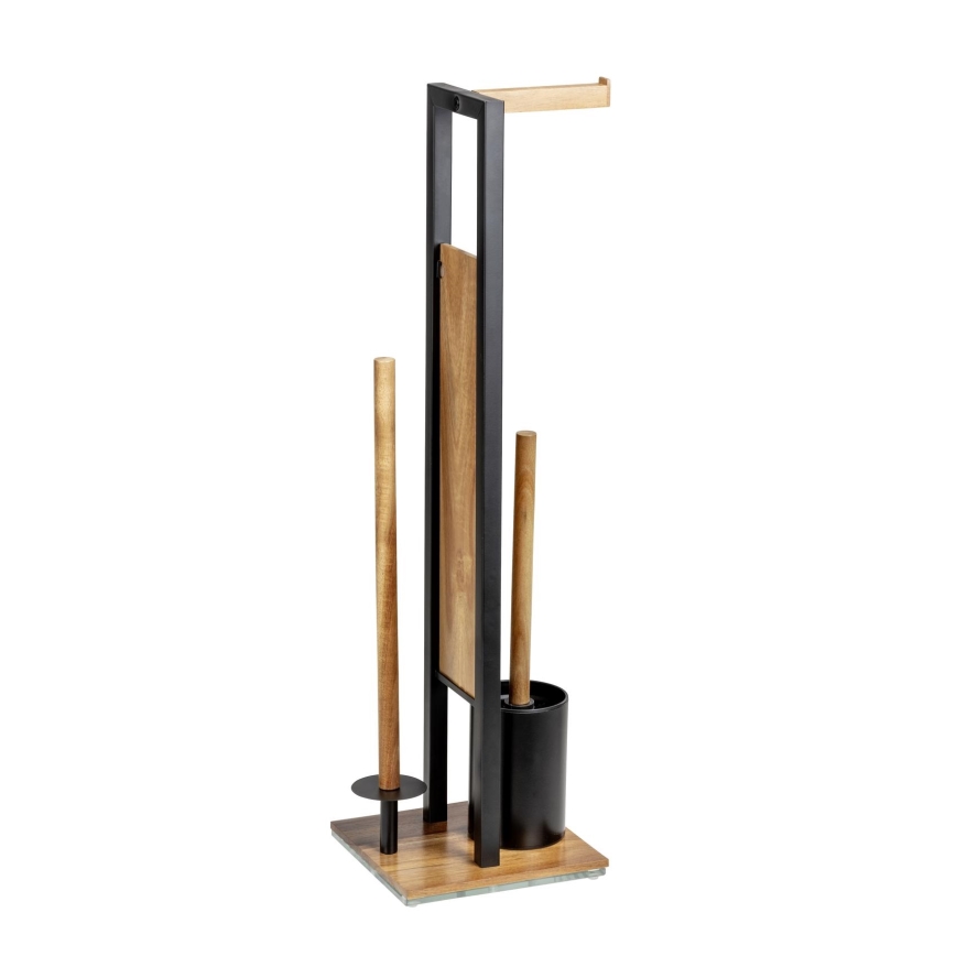 WENKO 25784100 - WC-komplekt RIVALTA 18x70 cm pruun/must