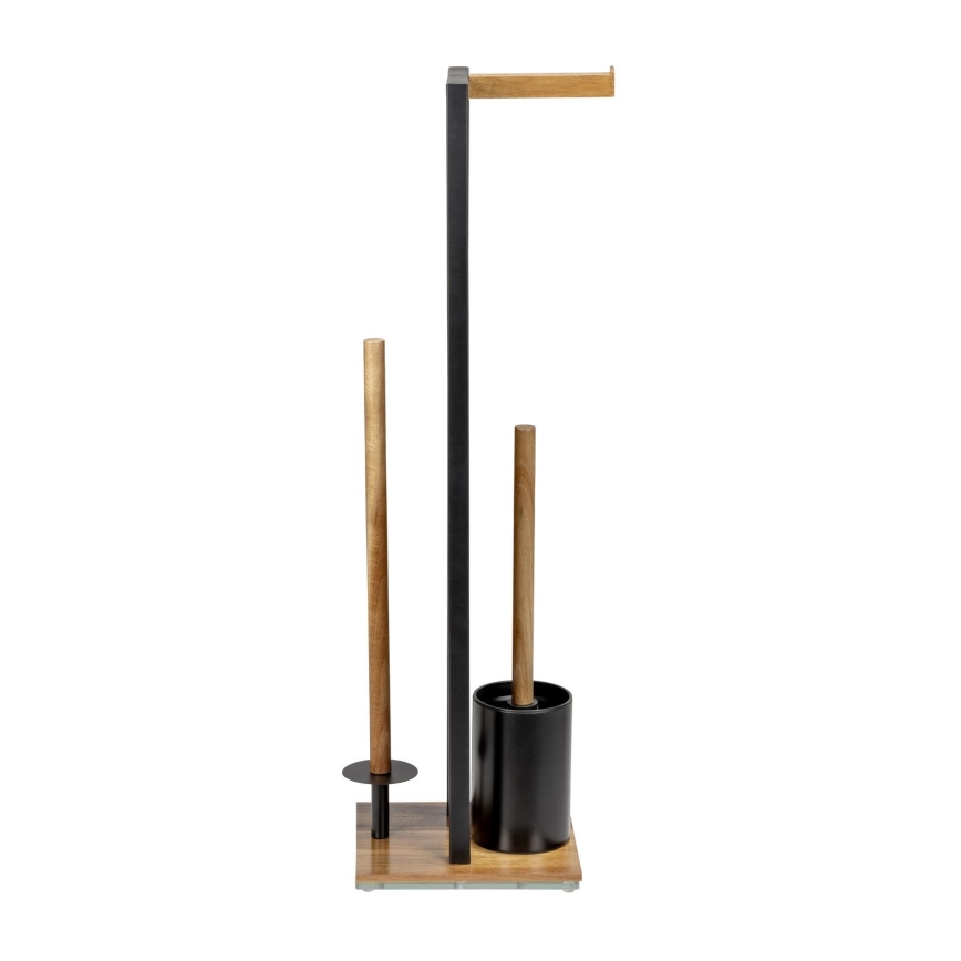 WENKO 25784100 - WC-komplekt RIVALTA 18x70 cm pruun/must
