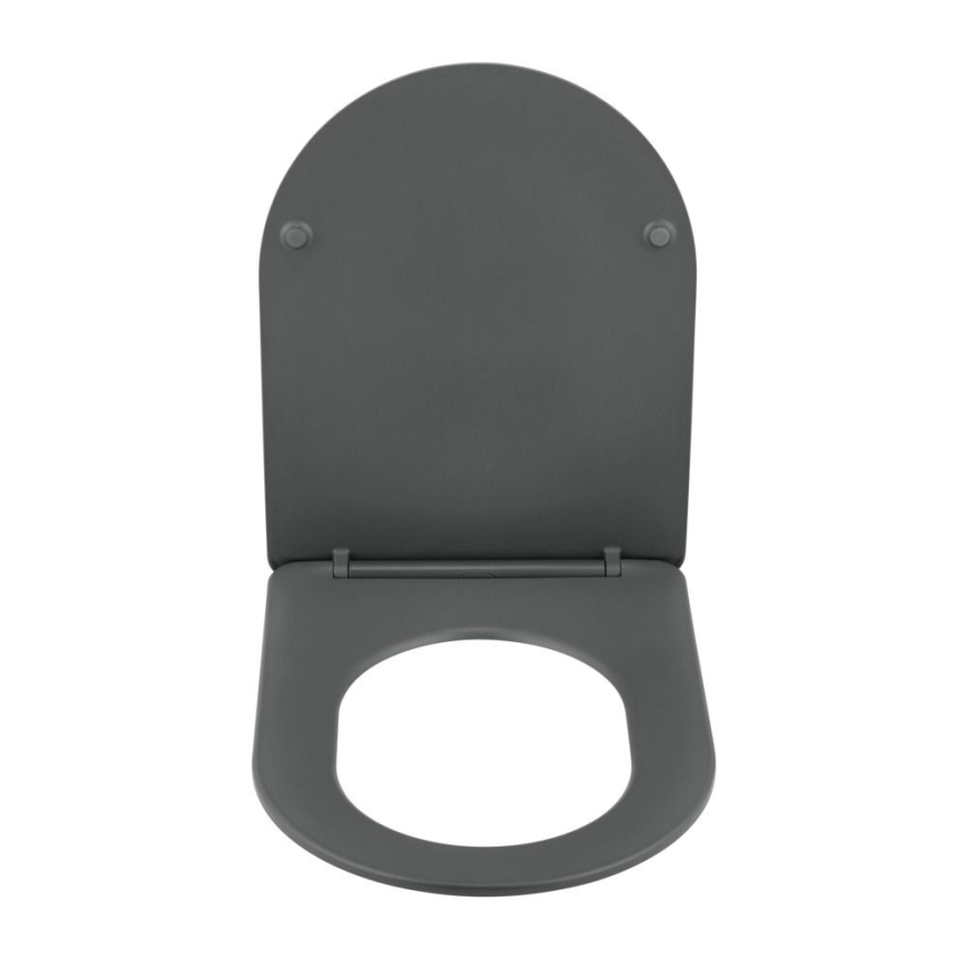 WENKO 26030100 - WC-poti kaas GALATI 46x36 cm antratsiit