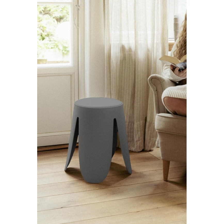 WENKO 26089100 - Taburet COMISO 44,5x46 cm antratsiit