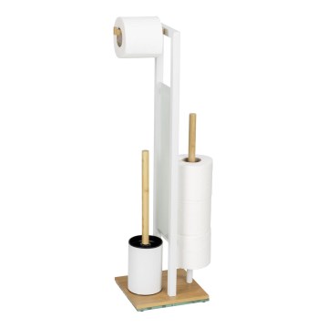 WENKO 26214100 - WC komplekt RIVALTA 18x70 cm pruun/valge