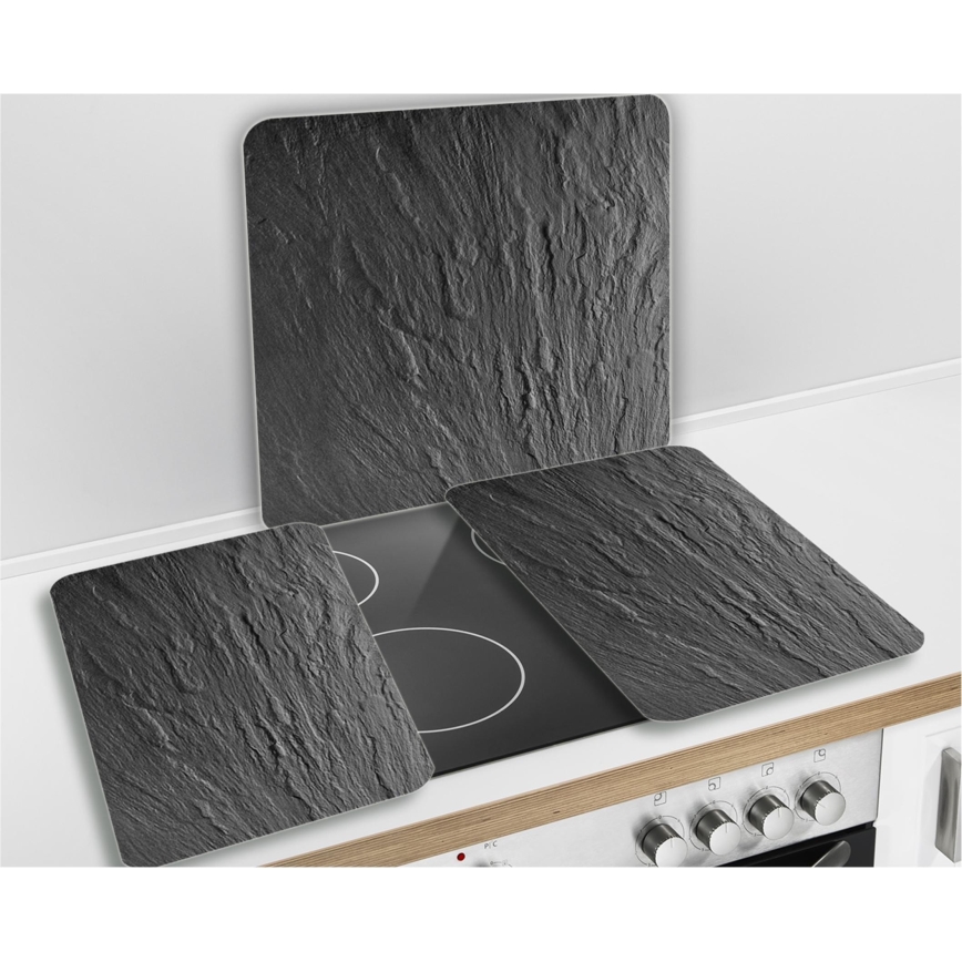 WENKO 2712984500 - Katteplaat ABDECKPLATTE - NEUTRAL 56x50 cm must/läbipaistev