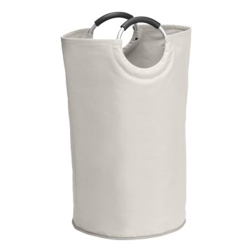 WENKO 3440001100 - Pesukorv STONE 38x72 cm beež/hõbedane/must
