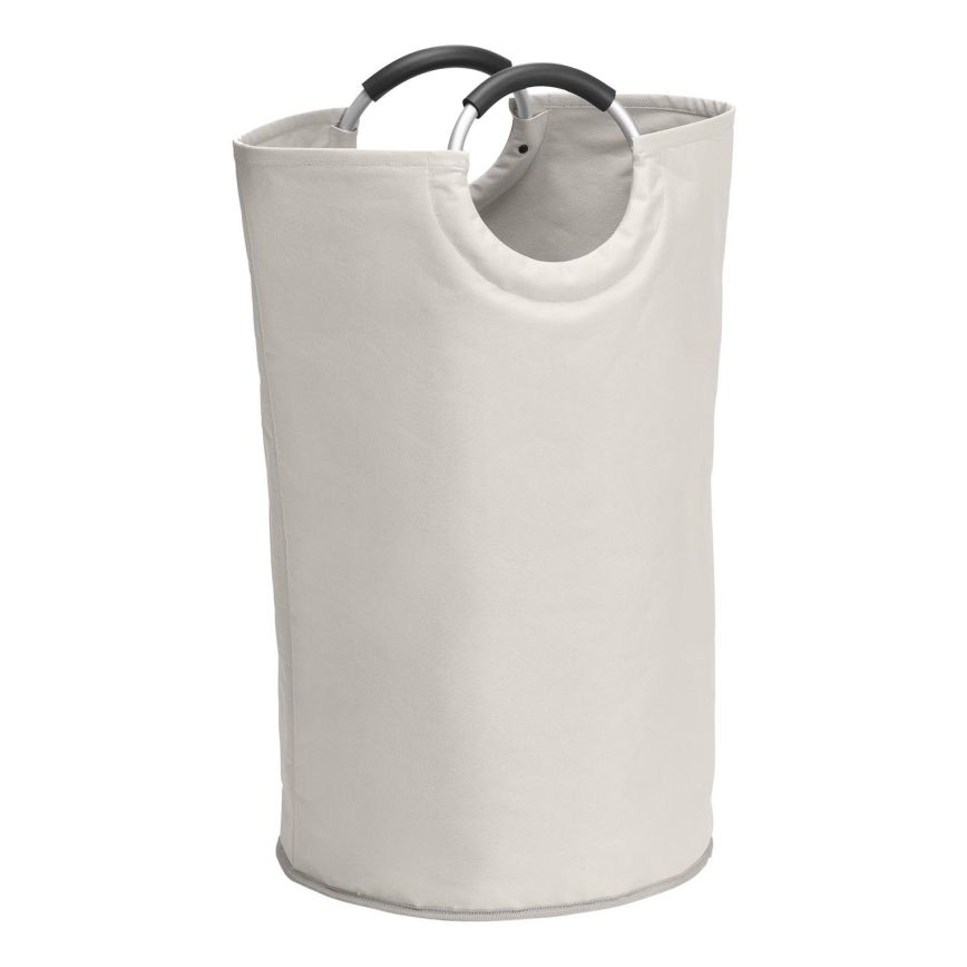 WENKO 3440001100 - Pesukorv STONE 38x72 cm beež/hõbedane/must