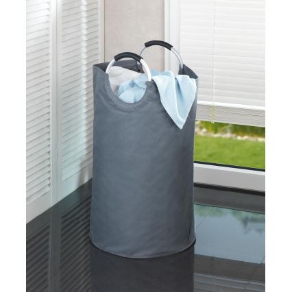 WENKO 3440803100 - Pesukorv JUMBO 38x72 cm antratsiit/hõbedane/must