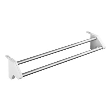 WENKO 3703100 - Riidekuivatusrest TWIN 60x13 cm hõbe/valge