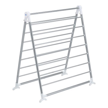 WENKO 3772020100 - Pesukuivati PROFI 65x150 cm roostevaba teras/hõbedane/valge