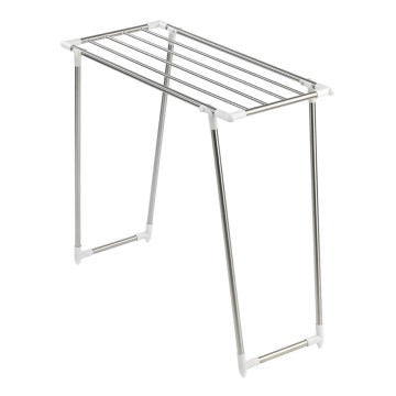 WENKO 3774020100 - PROFI SINGLE riidekuivati 87x79 cm roostevaba teras/hõbedane/valge