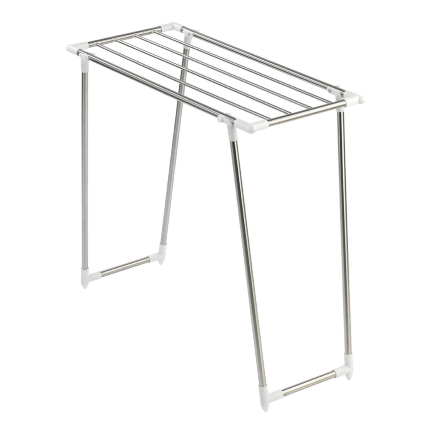 WENKO 3774020100 - PROFI SINGLE riidekuivati 87x79 cm roostevaba teras/hõbedane/valge