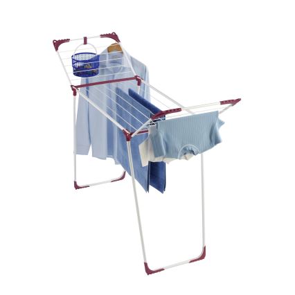 WENKO 3774021100 - Pesukuivatusrest SUMMER DRY 153x76 cm valge/roosa