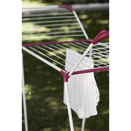 WENKO 3774021100 - Pesukuivatusrest SUMMER DRY 153x76 cm valge/roosa