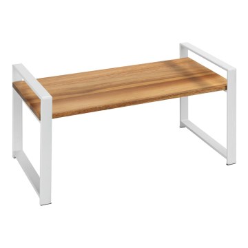 WENKO 53027100 - LOUISA riiul 40 x 20 cm valge/pruun