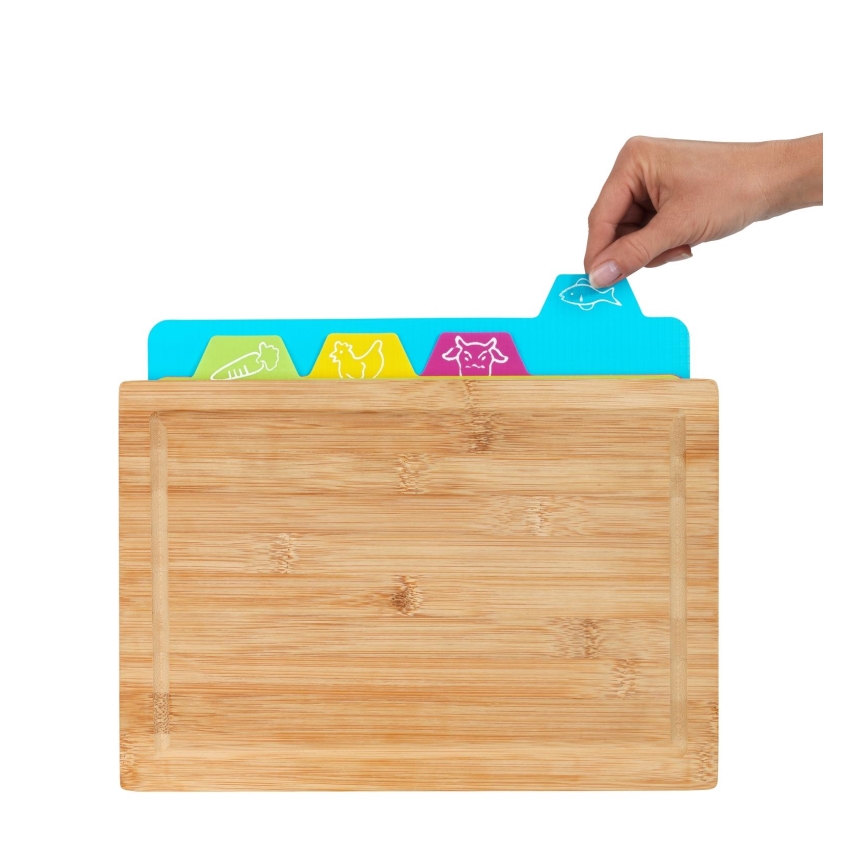 WENKO 53064100 - Lõikelaud 32,5x22,5 cm pruun/mitmevärviline