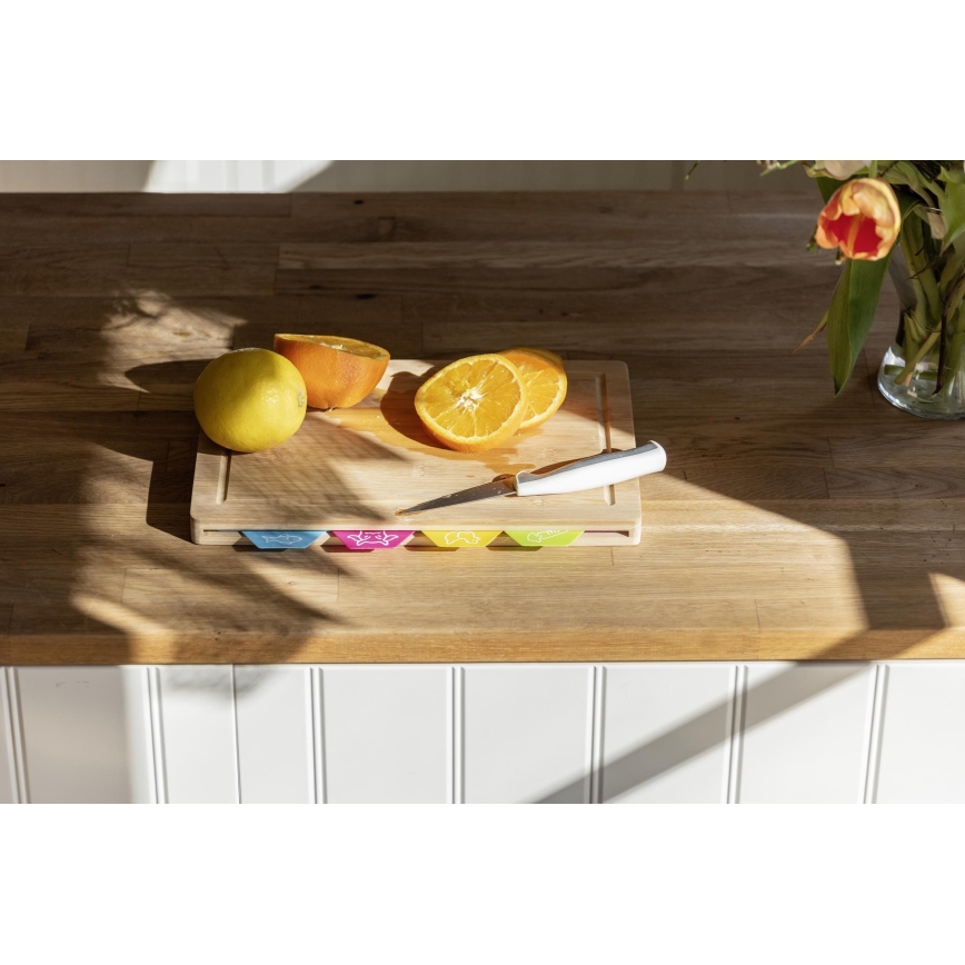 WENKO 53064100 - Lõikelaud 32,5x22,5 cm pruun/mitmevärviline