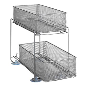 WENKO 53140800 - GIOMA hõbedane riiul 35x33,5 cm