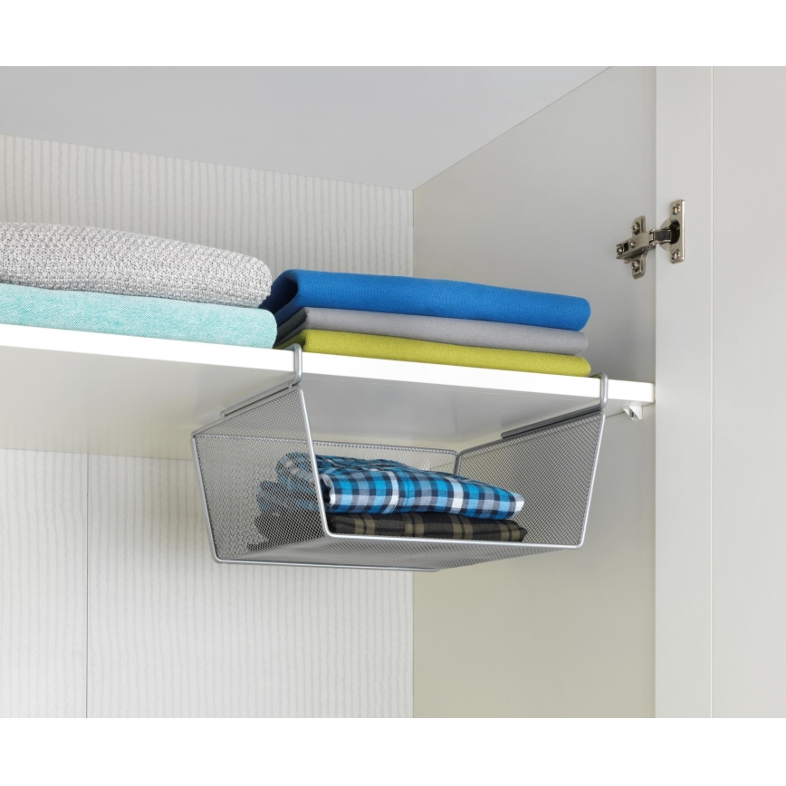 WENKO 53142100 - Hõbedane korv 27,5 x 28 cm