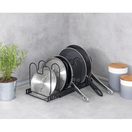 WENKO 53149100 - Kaante ja pannide hoidik 18x18 cm must