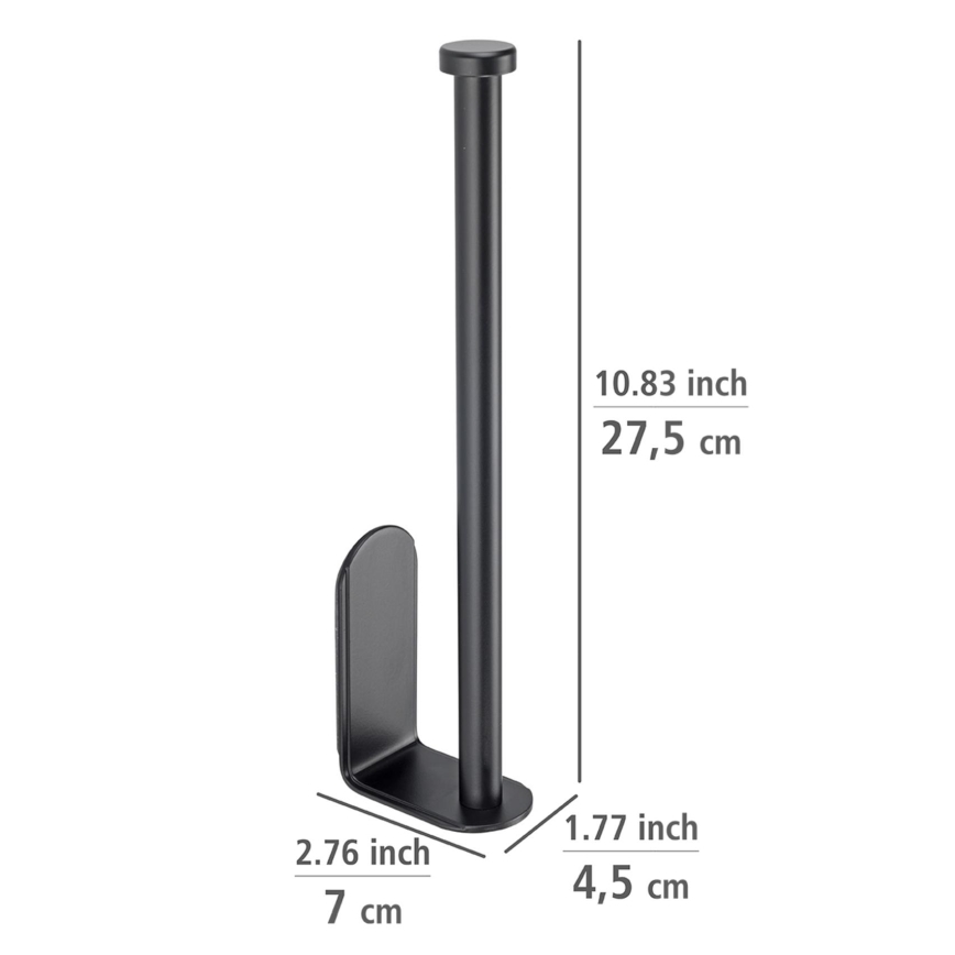 WENKO 53214100 - Rullihoidik NIO 27,5x7 cm must