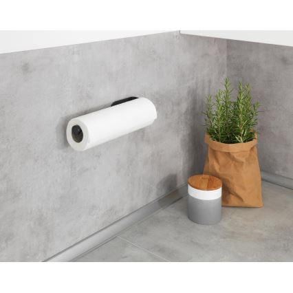 WENKO 53214100 - Rullihoidik NIO 27,5x7 cm must