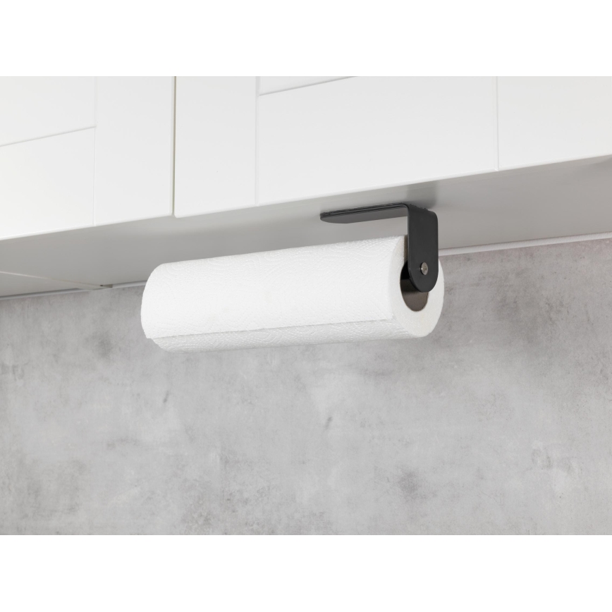 WENKO 53214100 - Rullihoidik NIO 27,5x7 cm must