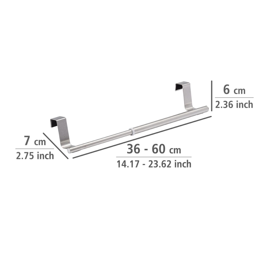 WENKO 53245100 - Rätikuhoidja TELESCOPE 7x6 cm hõbedane/must