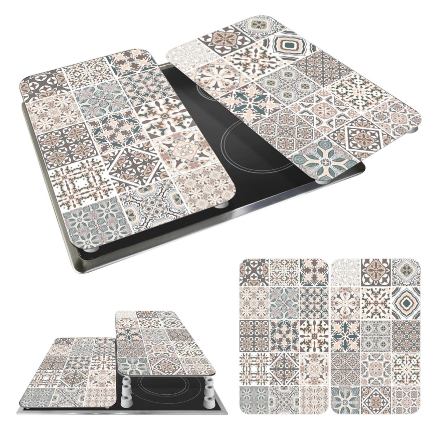 WENKO 53904100 - Pliidiplaadi kate 30x52 cm mitmevärviline/hall/läbipaistev