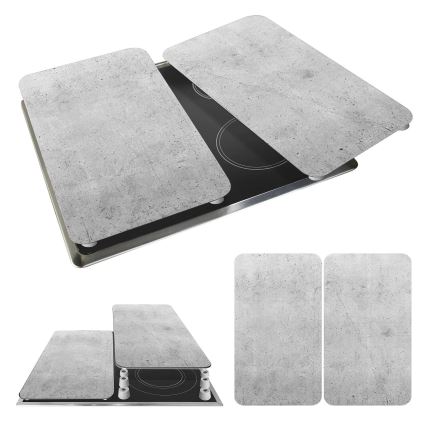 WENKO 53906100 - pliidiplaadi kate 30x52 cm hall/läbipaistev