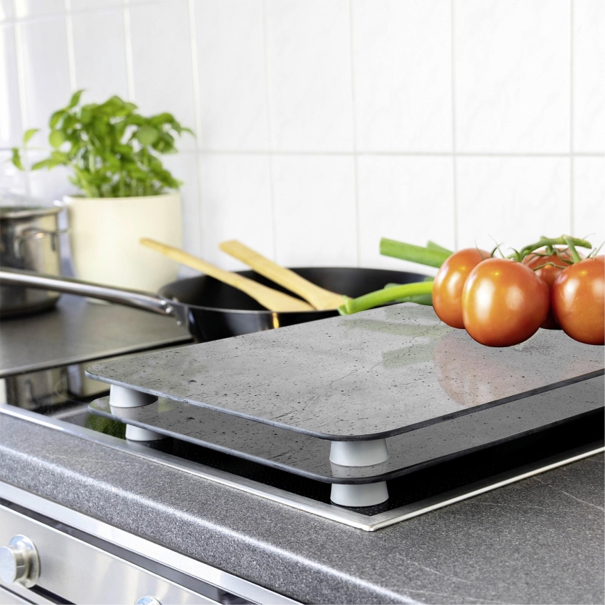 WENKO 53906100 - pliidiplaadi kate 30x52 cm hall/läbipaistev
