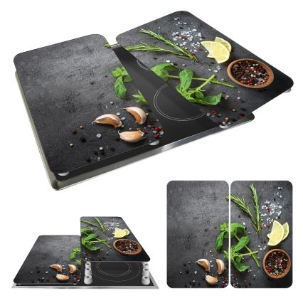 WENKO 53907100 - Pliidiplaadi kate 30x52 cm mitmevärviline/hall/läbipaistev