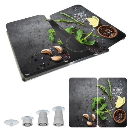 WENKO 53907100 - Pliidiplaadi kate 30x52 cm mitmevärviline/hall/läbipaistev