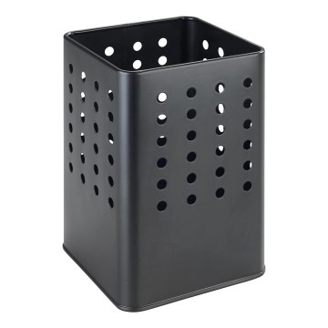 WENKO 54017100 - Söögiriistade hoidja SILIO 11,5x16,5 cm must