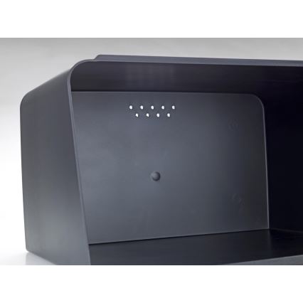 WENKO 54098100 - Leivakast KUBO 35x26,5 cm must/pruun