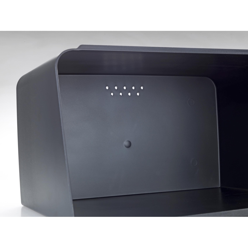 WENKO 54098100 - Leivakast KUBO 35x26,5 cm must/pruun