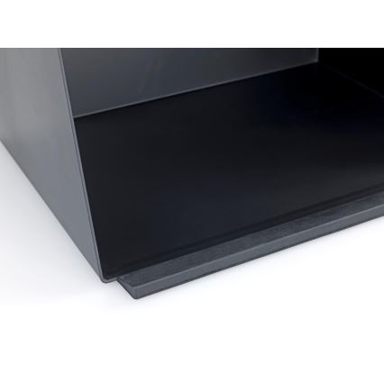 WENKO 54098100 - Leivakast KUBO 35x26,5 cm must/pruun