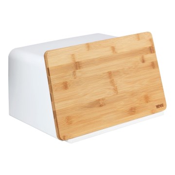 WENKO 54099100 - Leivakast KUBO 35x26,5 cm valge/pruun
