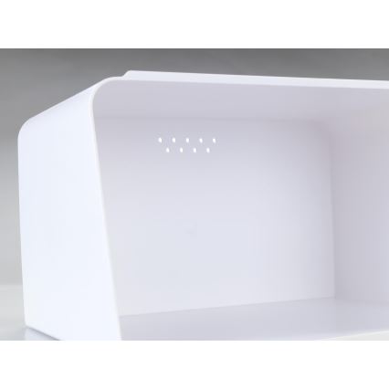 WENKO 54099100 - Leivakast KUBO 35x26,5 cm valge/pruun