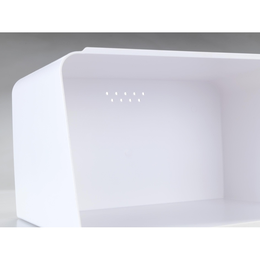 WENKO 54099100 - Leivakast KUBO 35x26,5 cm valge/pruun