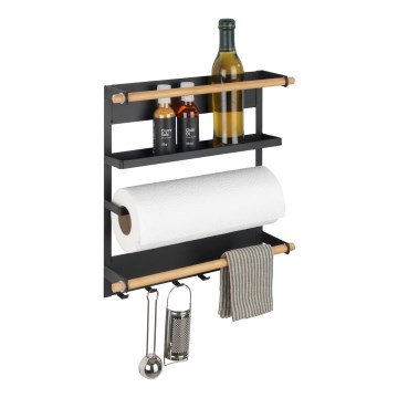 WENKO 54114100 - Hoiukorraldaja MAGNA 33x34 cm must/pruun