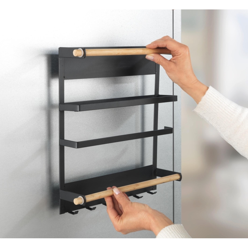 WENKO 54114100 - Hoiukorraldaja MAGNA 33x34 cm must/pruun