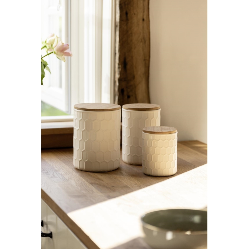 WENKO 54222100 - MAYA-karp 13x17 cm valge/pruun