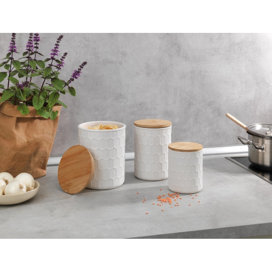 WENKO 54222100 - MAYA-karp 13x17 cm valge/pruun