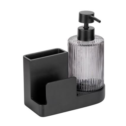 WENKO 54654100 - PINA hoiukorraldaja 16x17 cm must