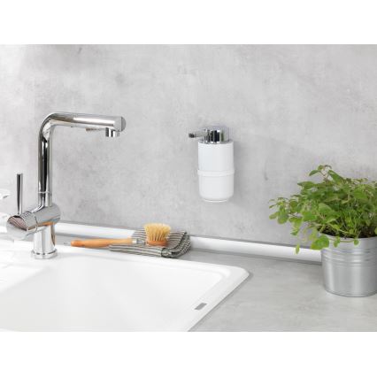 WENKO 54655100 - Seebidosaator WOYA 250 ml valge/läikiv kroom