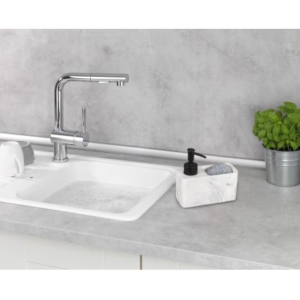 WENKO 54668100 - Seebiannustaja RESA 14,5x14,3 cm valge/must