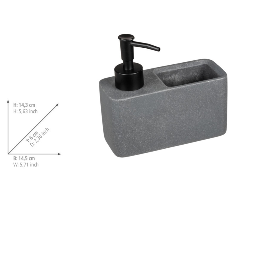 WENKO 54669100 - Seebidosaator RESA 14,5x14,3 cm hall/must